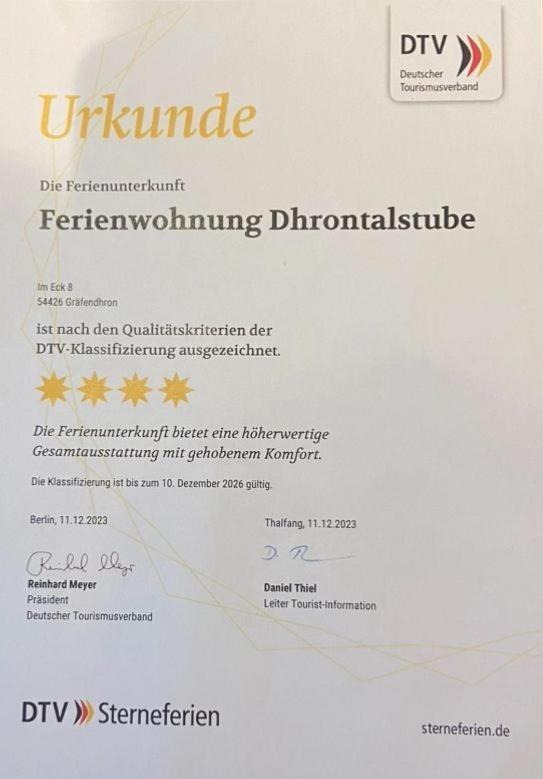 Dhrontalstube Apartment Grafendhron Bagian luar foto